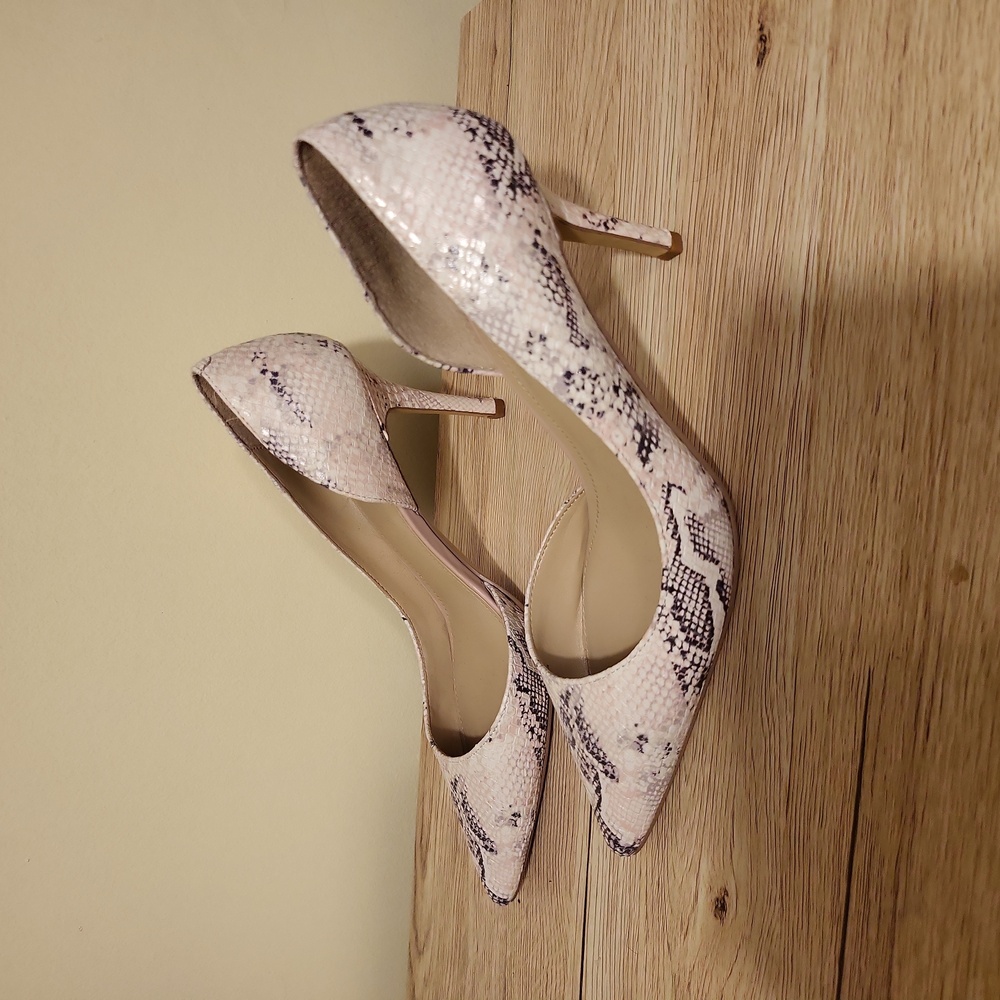 WHBM Snake Print Heels - Picture 3 of 6